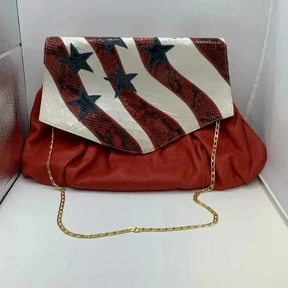 Chi Designed by Falchi Patriotic Clutch Shoulder Bag
4th of July - Picture 2 of 12
